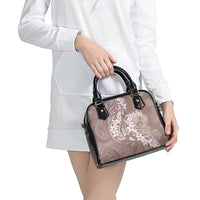 Polynesia Hammerhead Shark Tattoo With Plumeria Lei Shoulder Handbag LT14 - Polynesian Pride