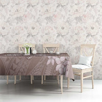 Polynesia Hammerhead Shark Tattoo With Plumeria Lei Tablecloth