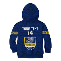 Personalised Tokelau Rugby Kid Hoodie Pacific Polynesian Pattern LT14 - Polynesian Pride