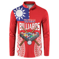 Personalised Taiwan Billiards Button Sweatshirt Eight-ball Pool Polynesia Tattoo - Polynesian Pride