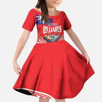Personalised Taiwan Billiards Kid Short Sleeve Dress Eight-ball Pool Polynesia Tattoo LT14 KID Red - Polynesian Pride