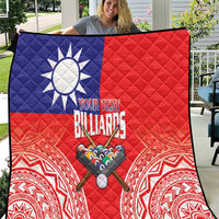 Personalised Taiwan Billiards Quilt Eight-ball Pool Polynesia Tattoo - Polynesian Pride