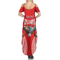 Personalised Taiwan Billiards Summer Maxi Dress Eight-ball Pool Polynesia Tattoo - Polynesian Pride