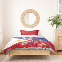 Personalised Philippines Billiards Bedding Set Cue With Balls Flag Style - Polynesian Pride