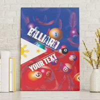 Personalised Philippines Billiards Canvas Wall Art Cue With Balls Flag Style - Polynesian Pride