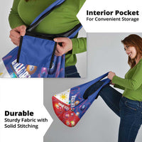 Personalised Philippines Billiards Grocery Bag Cue With Balls Flag Style - Polynesian Pride