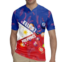 Personalised Philippines Billiards Rugby Jersey Cue With Balls Flag Style - Polynesian Pride