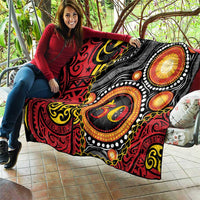 Celebrating 50 Years Papua New Guinea Quilt Aboriginal Mix Papuan Pattern - Polynesian Pride