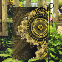 Vanuatu Garden Flag Hibisus Polynesian Pattern Gold LT14 Garden Flag Gold - Polynesian Pride