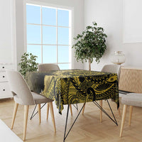 Vanuatu Tablecloth Hibisus Polynesian Pattern Gold - Polynesian Pride