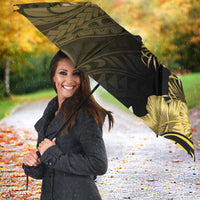 Vanuatu Umbrella Hibisus Polynesian Pattern Gold - Polynesian Pride