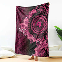 Vanuatu Blanket Hibisus Polynesian Pattern Pink - Polynesian Pride
