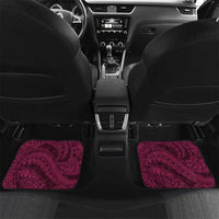 Vanuatu Car Mats Hibisus Polynesian Pattern Pink - Polynesian Pride