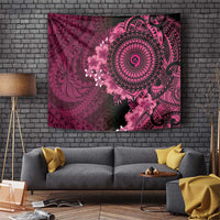 Vanuatu Tapestry Hibisus Polynesian Pattern Pink - Polynesian Pride