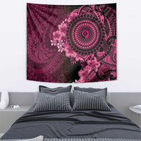 Vanuatu Tapestry Hibisus Polynesian Pattern Pink - Polynesian Pride