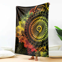 Vanuatu Blanket Hibisus Polynesian Pattern Reggae - Polynesian Pride
