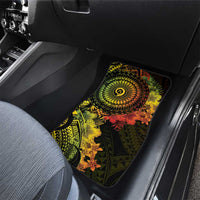 Vanuatu Car Mats Hibisus Polynesian Pattern Reggae - Polynesian Pride