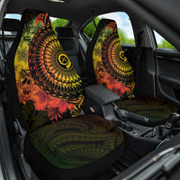 Vanuatu Car Seat Cover Hibisus Polynesian Pattern Reggae - Polynesian Pride