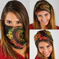 Vanuatu Neck Gaiter Hibisus Polynesian Pattern Reggae - Polynesian Pride
