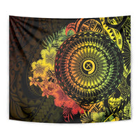 Vanuatu Tapestry Hibisus Polynesian Pattern Reggae - Polynesian Pride