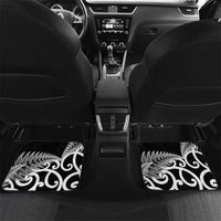 New Zealand Australia Rugby Car Mats Wallabies Aboriginal All Black Maori Tiki Together - Polynesian Pride