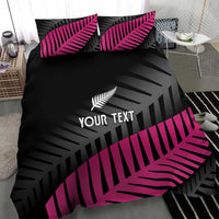 New Zealand Silver Fern Rugby Custom Bedding Set 2025 All Black Go Champions - Polynesian Pride