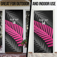 New Zealand Silver Fern Rugby Custom Door Cover 2025 All Black Go Champions - Polynesian Pride