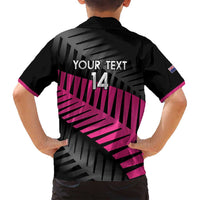 New Zealand Silver Fern Rugby Custom Family Matching Long Sleeve Bodycon Dress and Hawaiian Shirt 2025 All Black Go Champions - Polynesian Pride