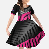 New Zealand Silver Fern Rugby Custom Family Matching Off Shoulder Maxi Dress and Hawaiian Shirt 2025 All Black Go Champions - Polynesian Pride