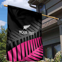 New Zealand Silver Fern Rugby Custom Garden Flag 2025 All Black Go Champions - Polynesian Pride