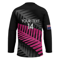 New Zealand Silver Fern Rugby Custom Hockey Jersey 2025 All Black Go Champions - Polynesian Pride