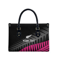 New Zealand Silver Fern Rugby Custom Leather Bag 2025 All Black Go Champions - Polynesian Pride