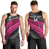 New Zealand Silver Fern Rugby Custom Men Tank Top 2025 All Black Go Champions - Polynesian Pride