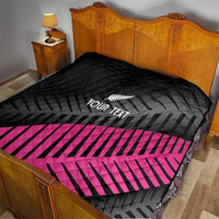 New Zealand Silver Fern Rugby Custom Quilt 2025 All Black Go Champions - Polynesian Pride