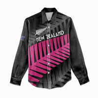 New Zealand Silver Fern Rugby Custom Women Casual Shirt 2025 All Black Go Champions - Polynesian Pride