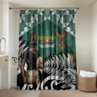 New Zealand South Africa Rugby Bathroom Set Springboks Kente All Black Maori Together - Polynesian Pride