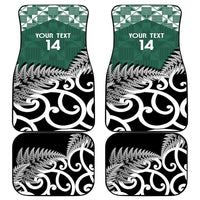 New Zealand South Africa Rugby Car Mats Springboks Kente All Black Maori Together - Polynesian Pride