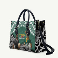 New Zealand South Africa Rugby Leather Bag Springboks Kente All Black Maori Together - Polynesian Pride