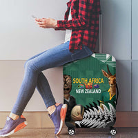 New Zealand South Africa Rugby Luggage Cover Springboks Kente All Black Maori Together - Polynesian Pride