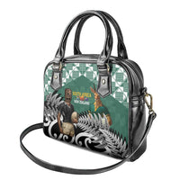 New Zealand South Africa Rugby Shoulder Handbag Springboks Kente All Black Maori Together - Polynesian Pride
