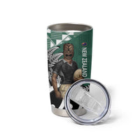 New Zealand South Africa Rugby Tumbler Cup Springboks Kente All Black Maori Together - Polynesian Pride