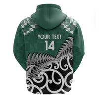 New Zealand South Africa Rugby Custom Zip Hoodie Springboks Kente All Black Maori Together - Polynesian Pride