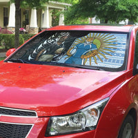 New Zealand Argentina Rugby Auto Sun Shade 2025 Los Pumas All Black Together - Polynesian Pride