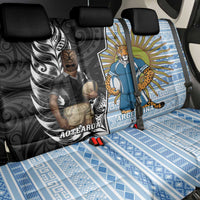 New Zealand Argentina Rugby Back Car Seat Cover 2025 Los Pumas All Black Together - Polynesian Pride