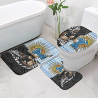 New Zealand Argentina Rugby Bathroom Set 2025 Los Pumas All Black Together - Polynesian Pride