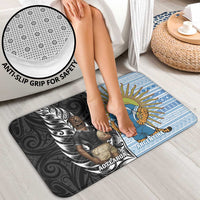 New Zealand Argentina Rugby Bathroom Set 2025 Los Pumas All Black Together - Polynesian Pride