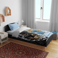 New Zealand Argentina Rugby Bedding Set 2025 Los Pumas All Black Together - Polynesian Pride