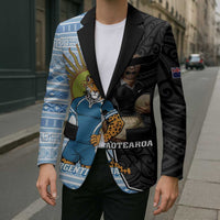 New Zealand Argentina Rugby Custom Blazer 2025 Los Pumas All Black Together - Polynesian Pride
