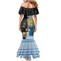 New Zealand Argentina Rugby Custom Mermaid Dress 2025 Los Pumas All Black Together - Polynesian Pride
