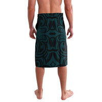 New Zealand Skull Darts Lavalava Aotearoa Maori Chest Tattoo Stylized Teal - Polynesian Pride
